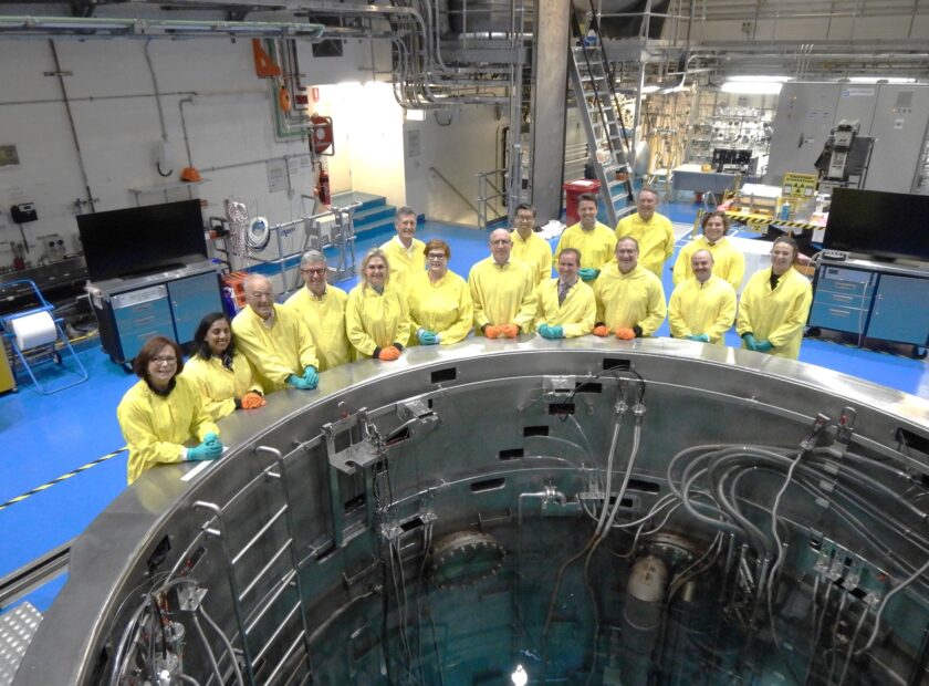 Luke Howarth visiting Australia’s nuclear  	 power site in Lucas Heights, Sydney.